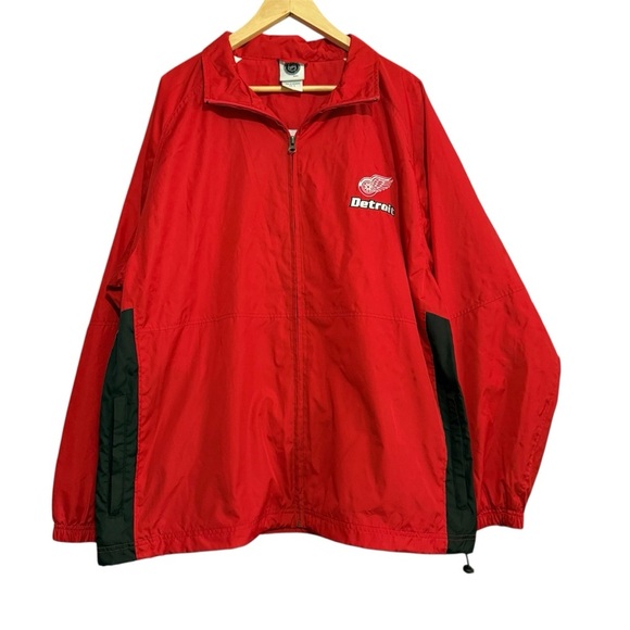 NHL Detroit Red Wings Windbreaker Full Zip Jacket Men’s Size Large - Picture 1 of 10